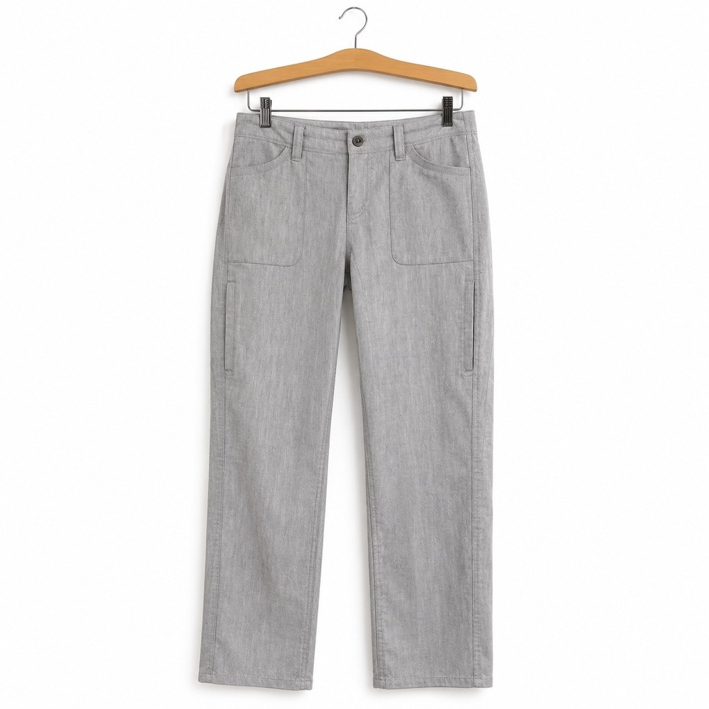 Kuhl Womens Gray Herringbone Straight Leg Hiking Utility Pants Size 4
